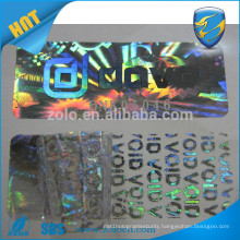 Alibaba China manufacturer hologram custom print stickers/security void barcode label